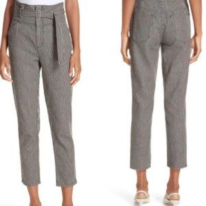 La Vie Rebecca Taylor Stripe Crop Pants Orig $250 NWT Sz 29